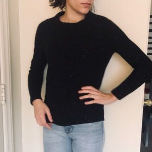 Madewell Cashmere Black Speckled Sweater Small